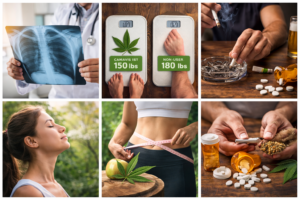 Cannabis and health benefits illustrated